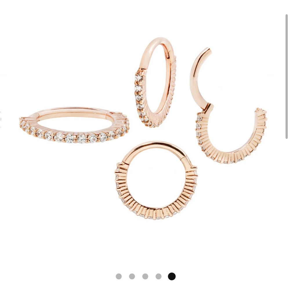 Elegant Rose Gold Hoop Earring